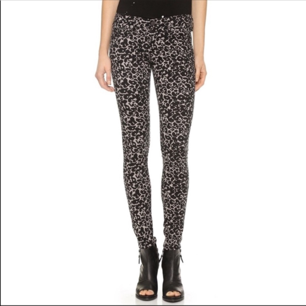 Rag & Bone Amoeba Animal Print Skinny Jeans 25